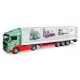 * Tekno 80467446  MAN TGX XLX Euro 6 box semitrailer "Wandt 75 jaar"