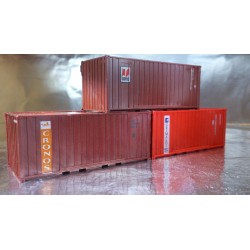 Miniatur Modell 1807 3 Containers Canada Maritime + Grimaldi + Cronos