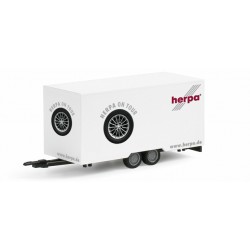 * Herpa Cars 052382  box trailer "Herpa on Tour"