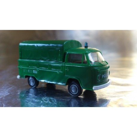 Brekina 33901 VW T2 Polizei (Police) Truck + Removable Canopy
