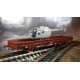 Miniatur Modell 1910 Flat Wagon with Helicopter Load