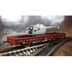 Miniatur Modell 1910 Flat Wagon with Helicopter Load