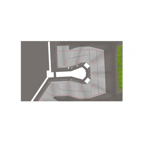 * Herpa Wings 524209  Amsterdam Airport Schiphol Pier F Ground Foil (Dimensions 110cm x 65cm)