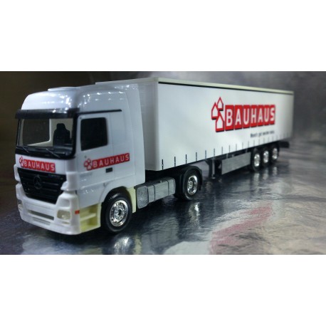 * Herpa Trucks 282505  Mercedes-Benz Actros LH curtain canvas semitrailer "Bauhaus"