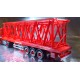 * Herpa Trucks 304764  MB Actros Streamspace flatbed semitrailer with grider mast parts for Liebherr LR1600/2 "Riga Mainz"