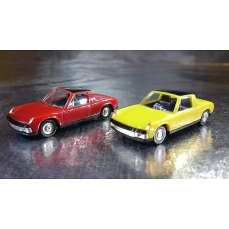 * Herpa Cars (Magic) 451611 VW Porsche 914 2 Car Pack Scale Red / Yellow