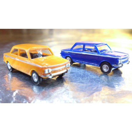 * Herpa Cars (Magic)  451604 NSU TT 2 Car Pack 1 Orange and 1 Blue Car