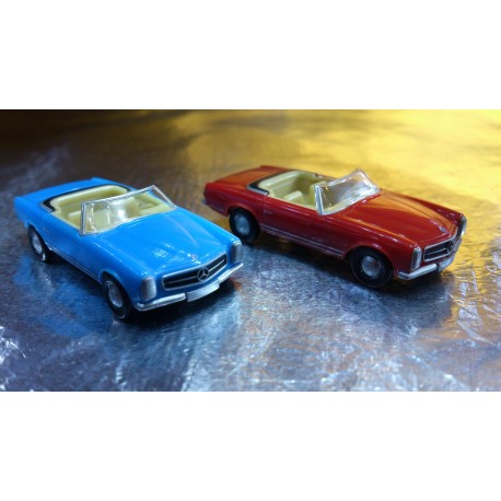 * Herpa Cars (Magic) 452120 MB 230SL 2 Car Pack Red / Blue