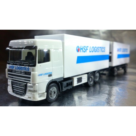* Herpa Trucks 154536  DAF XF 105 SC box trailer "HSF Logistik" (Holland)