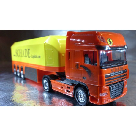 * Herpa Trucks 302340  DAF XF 105 SSC glas transporter semitrailer "Schade Logistic"