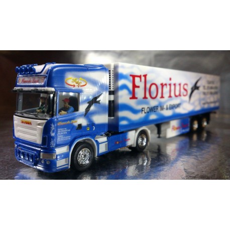 * Herpa Trucks 121156  Scania R TL refrigerated box semitrailer "Florius" (Holland)