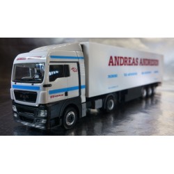 * Herpa Trucks 155410  MAN XLX refrigerated box semitrailer "A. Andresen" (DK)