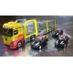 * Herpa 305853 Set A MB Actros Bigspace Eurolohr Cartrans + 3 UK Minis