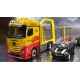* Herpa 305853 Set A MB Actros Bigspace Eurolohr Cartrans + 3 UK Minis
