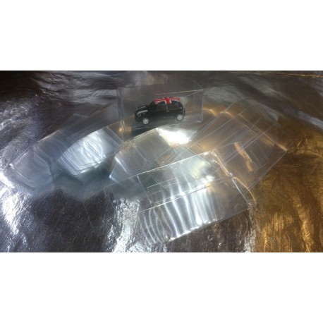 * Herpa Spare Parts 084284  Transparent folding boxes, 50 items (64x27x24 mm)