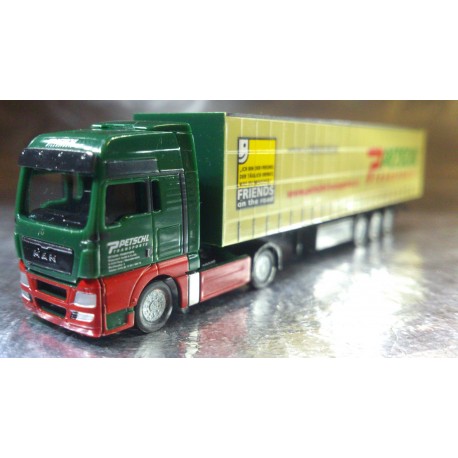 * Herpa Trucks 066235  MAN TGX XXL curtain canvas semitrailer "Petschl" (A)