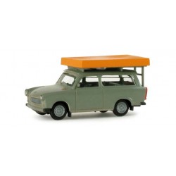 * Herpa Cars 024181  Trabant 601 S Universal with roof top tent (during driving operation)