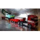 * Herpa Trucks 306140  MB Arocs 6x4 low-boy semitrailer with Liebherr crawler excavator 954 longfront "Colonia / Harzheim"