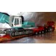 * Herpa Trucks 306140  MB Arocs 6x4 low-boy semitrailer with Liebherr crawler excavator 954 longfront "Colonia / Harzheim"
