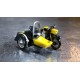 * Herpa 053433-003  MZ 25 with matching sidecar, yellow/black