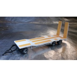 * Herpa Trucks 076135-004  Goldhofer TU 3 construction site trailer, white