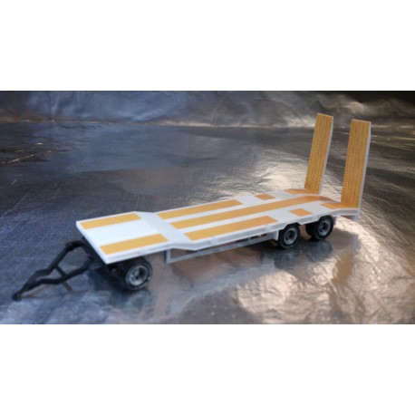 * Herpa Trucks 076135-004  Goldhofer TU 3 construction site trailer, white