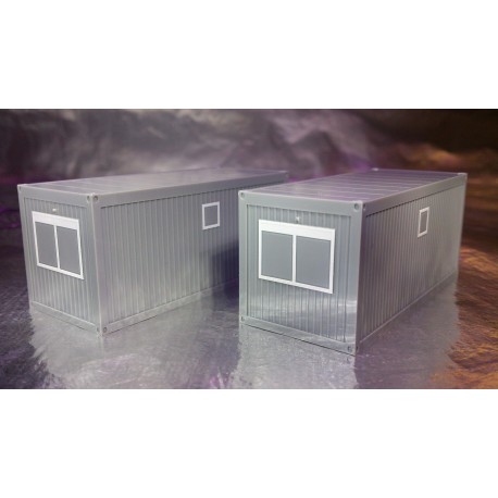 * Herpa 053600  Accessories building site container, concrete gray (2 pieces)