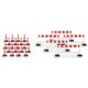* Herpa Trucks and Cars 052566  Enhance your models with this set of Traffic cones (20 pieces), barriers (5 pieces)