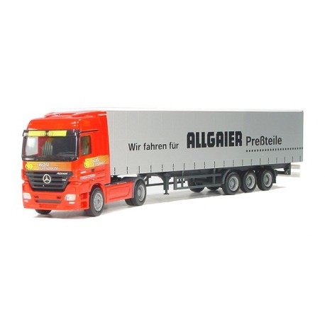 * Herpa Trucks 265003  Mercedes-Benz Actros LH curtain canvas semitrailer "allgaier/Walz"