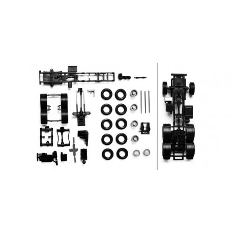 * Herpa Spares 083485  chassis for tractor MAN 3-axle all-wheel Content: 2 pcs