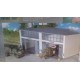 * Herpa 745857  Military or Civilian: Building set 2-stall repair facility, length 220 mm x width 190 mm x height 85 mm
