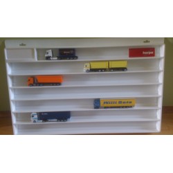 * Herpa Display 029346  Showcase for trailer (overlength), white (27.5 in. x 17.7 in. x 1.4 in.)