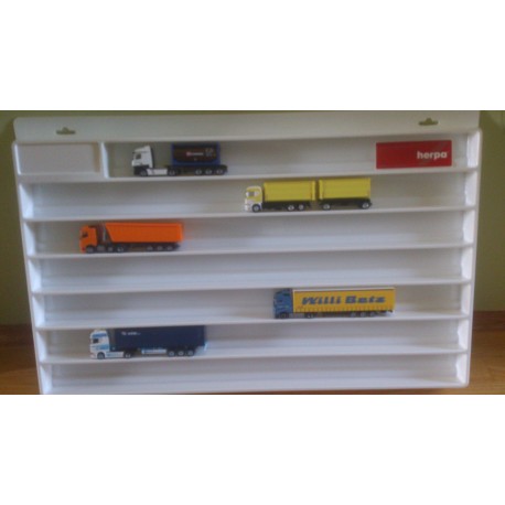 * Herpa Display 029346  Showcase for trailer (overlength), white (27.5 in. x 17.7 in. x 1.4 in.)