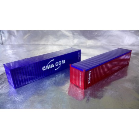 * Herpa Accessories 076449-004  Container-Set 2x40 ft. "Triton / CMA/CGM"