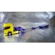 * Herpa Trucks 076388-006  Goldhofer low boy trailer 5-axle with enclosed chutes, ultramarine blue