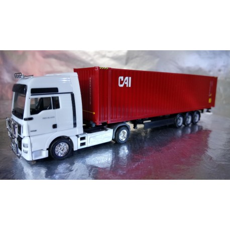* Herpa Trucks 076791  45 ft. container semitrailer "CAI"