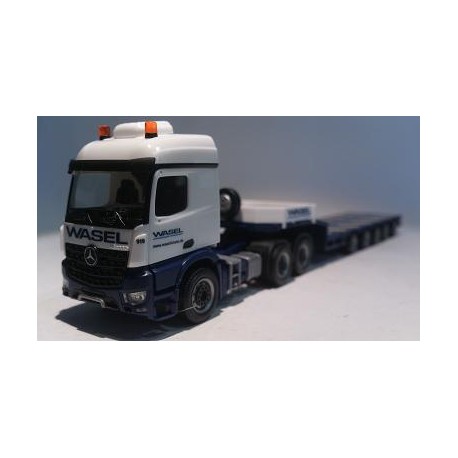 Herpa Trucks 305563  Mercedes-Benz Arocs L 6x4 semi low boy semitrailer "Wasel Krane"
