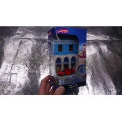 * Herpa City 800037 bank Building with Audi R8 die-cast model