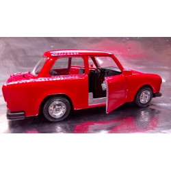 * Welly - Trabant Red with opening front doors Scale 1:34