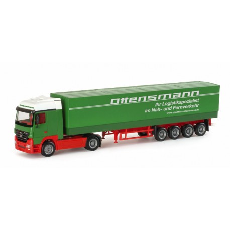 * Herpa Trucks 151795  Mercedes-Benz Actros LH canvas semitrailer "Ottensmann"