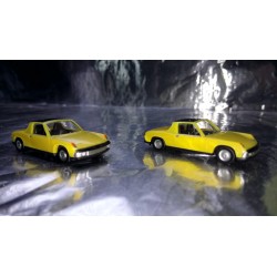 * Herpa 451611Y VW Porsche 914 yellow 2 Car Pack 1:87 HO Scale