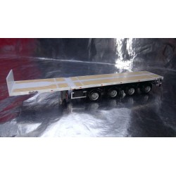 * Herpa 076203-006 Teletrailer 4 Axle Unprinted White Scale 1:87