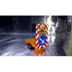 * Herpa Trucks 052368-002 Road Safety traffic Trailer, communal orange