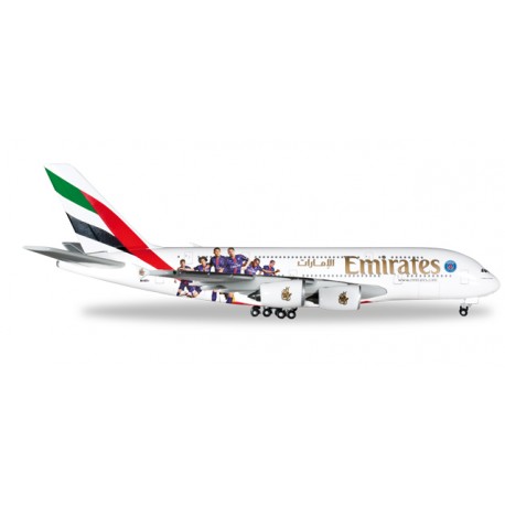 * Herpa Wings 529440  Emirates Airbus A380 "Paris St. Germain"