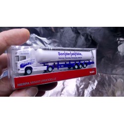* Herpa 066181 Scania R TL Tank Semitrailer Ast Birrer (CH) 1:160 N Scale