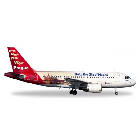 * Herpa Wings 558075  CSA Czech Airlines Airbus A319 "Prague - City of Magic"