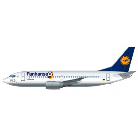 * Herpa Wings Snapfit 611220  Lufthansa "Fanhansa" Boeing 737-300