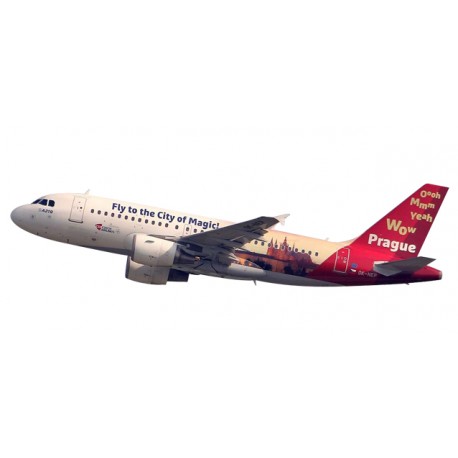 * Herpa Wings Snapfit 611138  CSA Czech Airlines Airbus A319 "Prague - City of Magic"