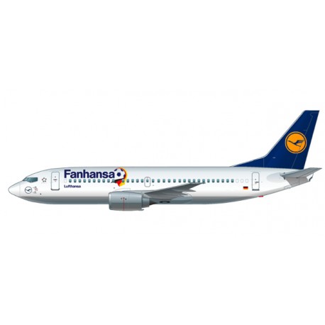 * Herpa Wings Snapfit 611183  Lufthansa "Fanhansa" Boeing 737-300
