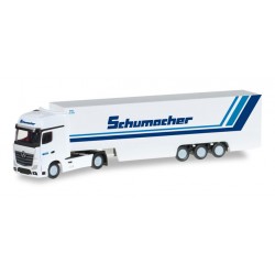 * Herpa Trucks 066501  Mercedes-Benz Actros Gigaspace box semitrailer "Schumacher Spedition"